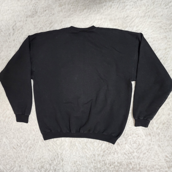 Vintage Bunco Babe Games Pullover Sweatshirt Size L Black Graphic - Picture 2 of 9